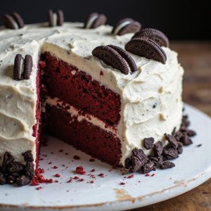 oreo cream red velvet cake