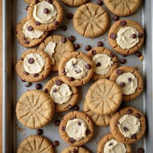 peanut butter cheesecake sandwich cookies