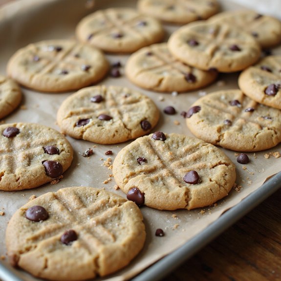 peanut butter chocolate chip cookies