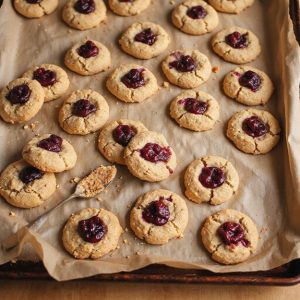peanut butter thumbprint cookies