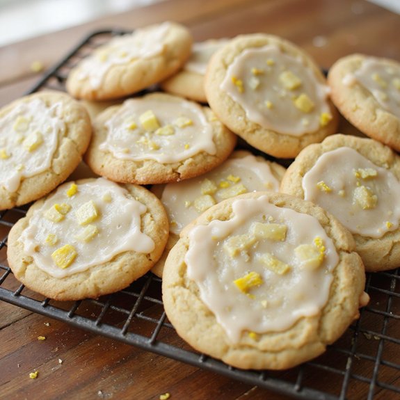 pineapple cream glazed sugarcookies
