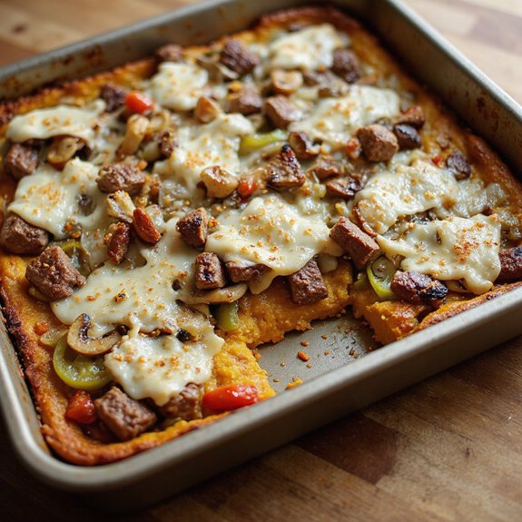 quinoa pumpkin crust steak