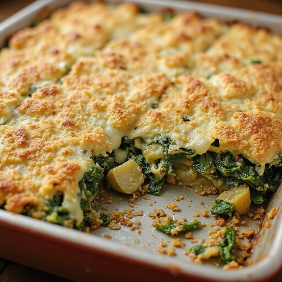 quinoa spinach artichoke casserole