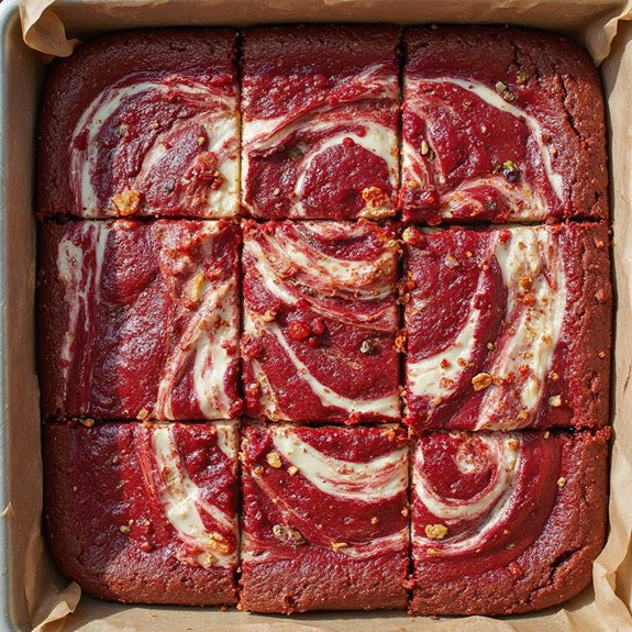 red velvet brownie swirl