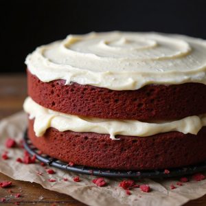 red velvet cake custard filled