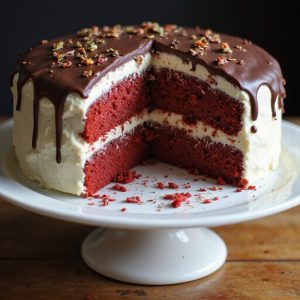 red velvet cake swirl