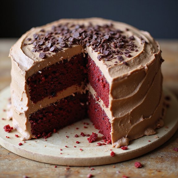 rich triple chocolate red velvet