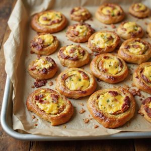savory bacon egg pinwheel