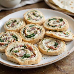 savory cream cheese ham pinwheels