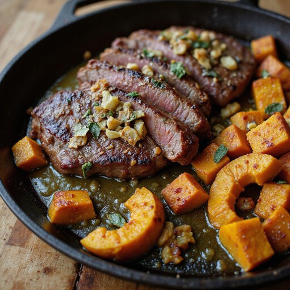 savory pumpkin sage steak