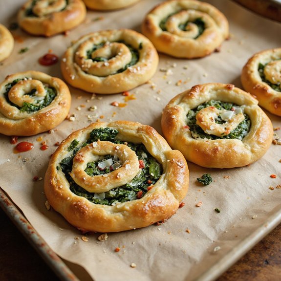 savory spinach ricotta pastries