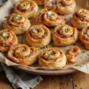 smoky barbecue chicken pinwheels