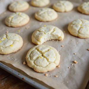 sourdough lemon poppy cookies