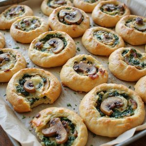 spinach mushroom cream cheese