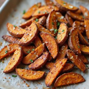 sweet potato garlic steak fries