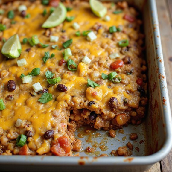 tex mex chickpea quinoa casserole