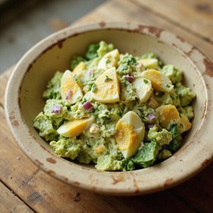 avocado spinach egg salad