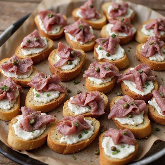beef crostini appetizer bites