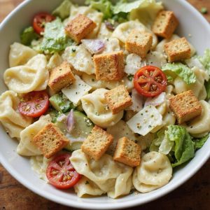 caesar tortellini pasta salad