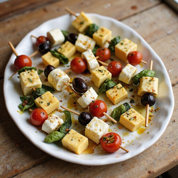 cheese skewers party appetizers