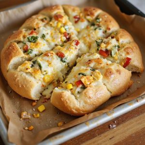 cheesy garlic stuffed bread loaf