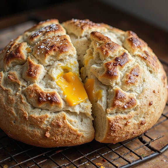 cheesy tangy fermented sourdough