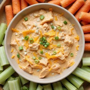 chilled spicy buffalo chicken dip