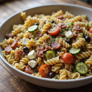 chilled tangy italian pasta