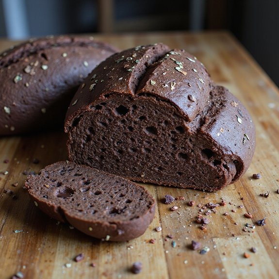 chocolate espresso sourdough loaf