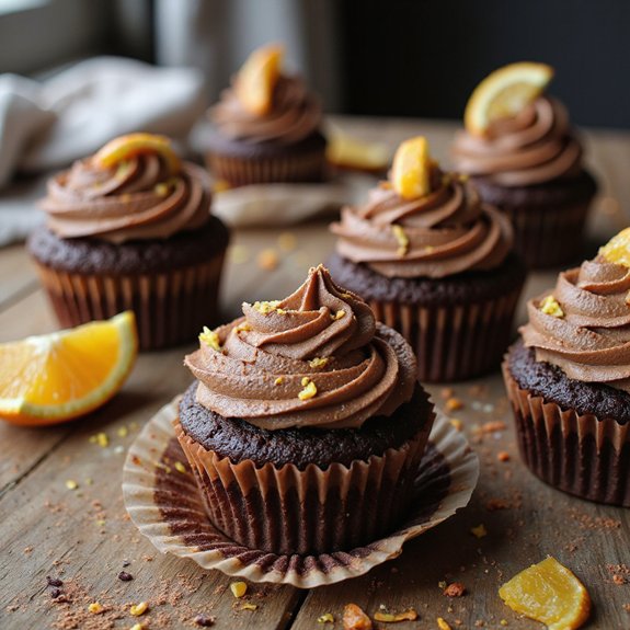 chocolate orange flavored cupcakes recipe