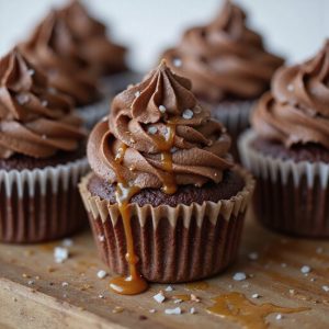 chocolate salted caramel cupcakes