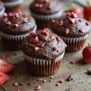 chocolate strawberry cupcake treats