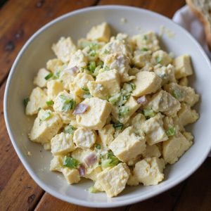 chopped hard boiled egg salad