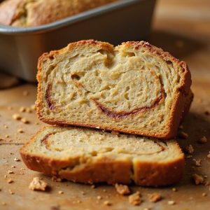 cinnamon swirled banana loaf