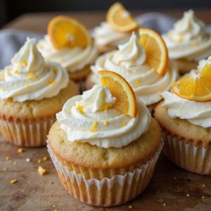 citrusy orange cream cupcakes