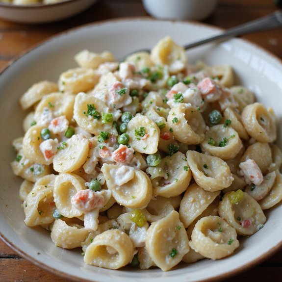 cold crab pasta salad