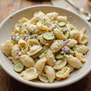 cold crunchy creamy pasta salad