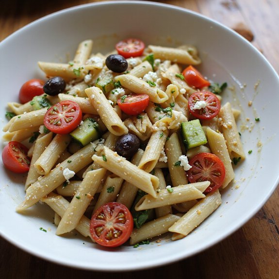 cold penne pasta salad
