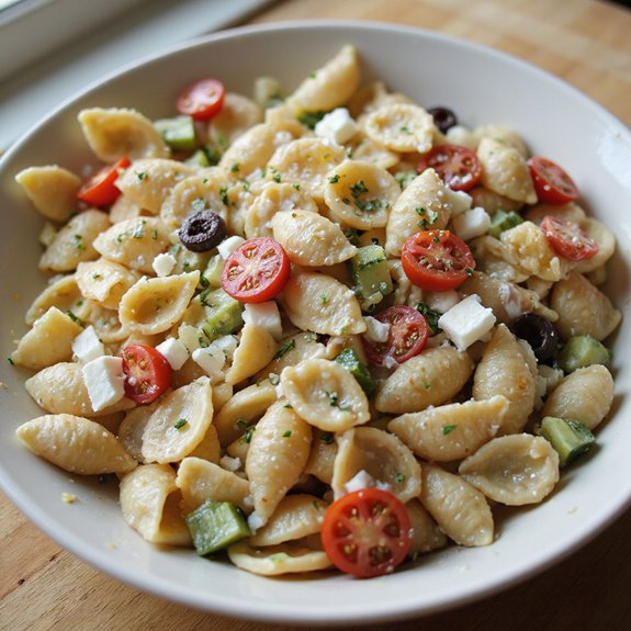 cold shell pasta salad