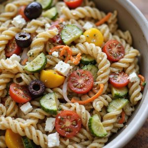 cold tossed vegetable pasta