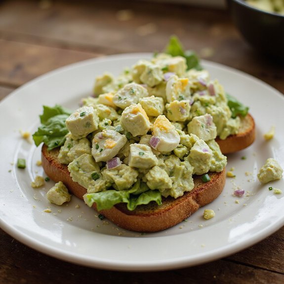 creamy avocado egg salad