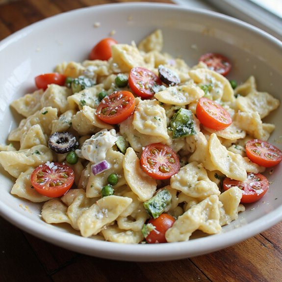 creamy cottage cheese pasta