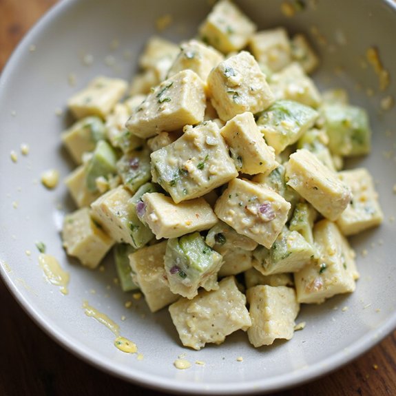 creamy cucumber egg salad