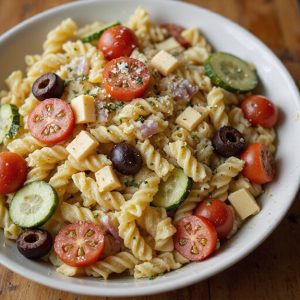 creamy italian style pasta salad