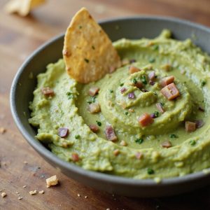 creamy mashed avocado dip