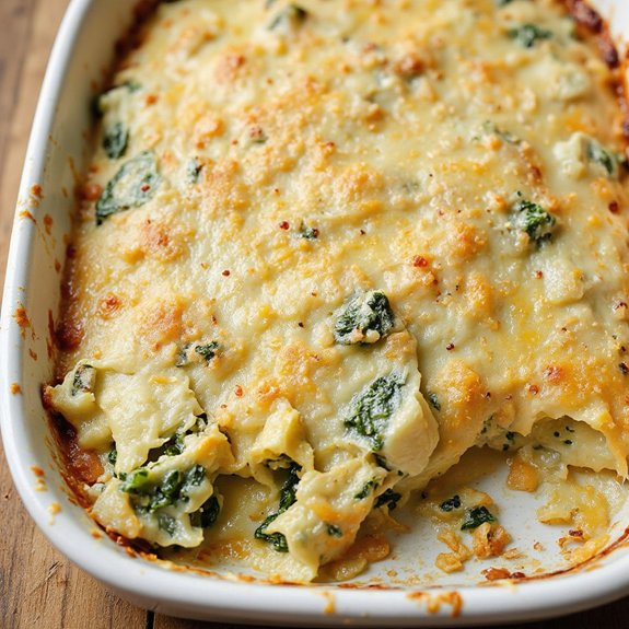 creamy spinach artichoke dip