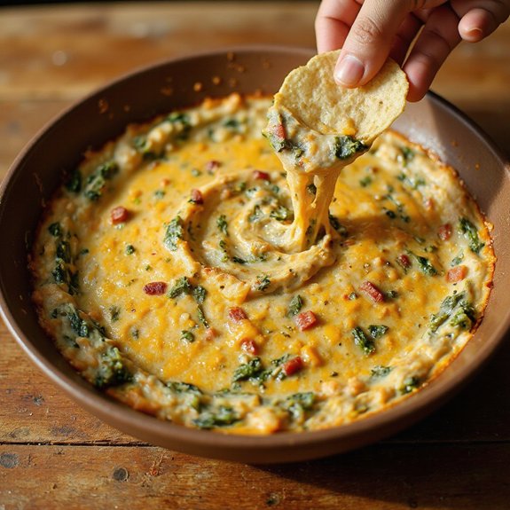 creamy spinach rotel cheese