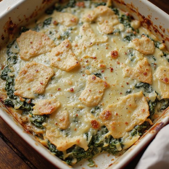 creamy spinach with cheese