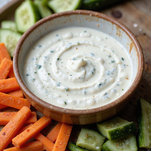creamy tangy herbed dip