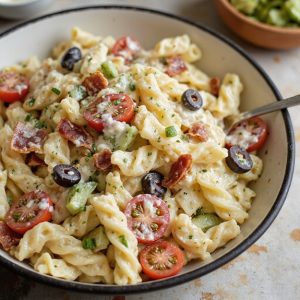 creamy vegetable pasta salad